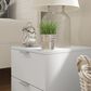 The Monday Company Delmar 2-Drawer Nightstand in Matte White, , large