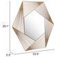 Zuo Modern Aspect Mirror in Gold, , large