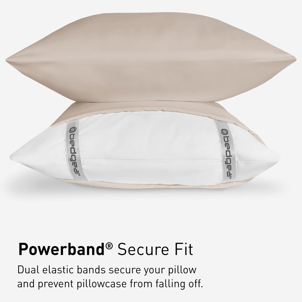 Bedgear Hyper-Cotton 4-Piece Split Head Queen Sheet Set in Medium Beige, , large