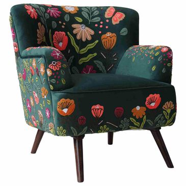 L.R. Home Matilda Floral Accent Chair in Multicolor, , large
