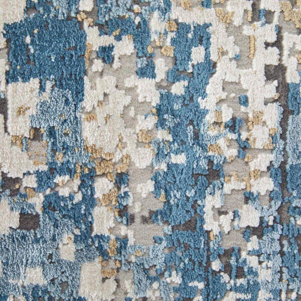 Feizy Cadiz Blue and Ivory 7&#39;9&quot; x 11&#39; Area Rug, , large