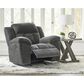 Ashley Frohn Manual Rocker Recliner in Graphite, , large