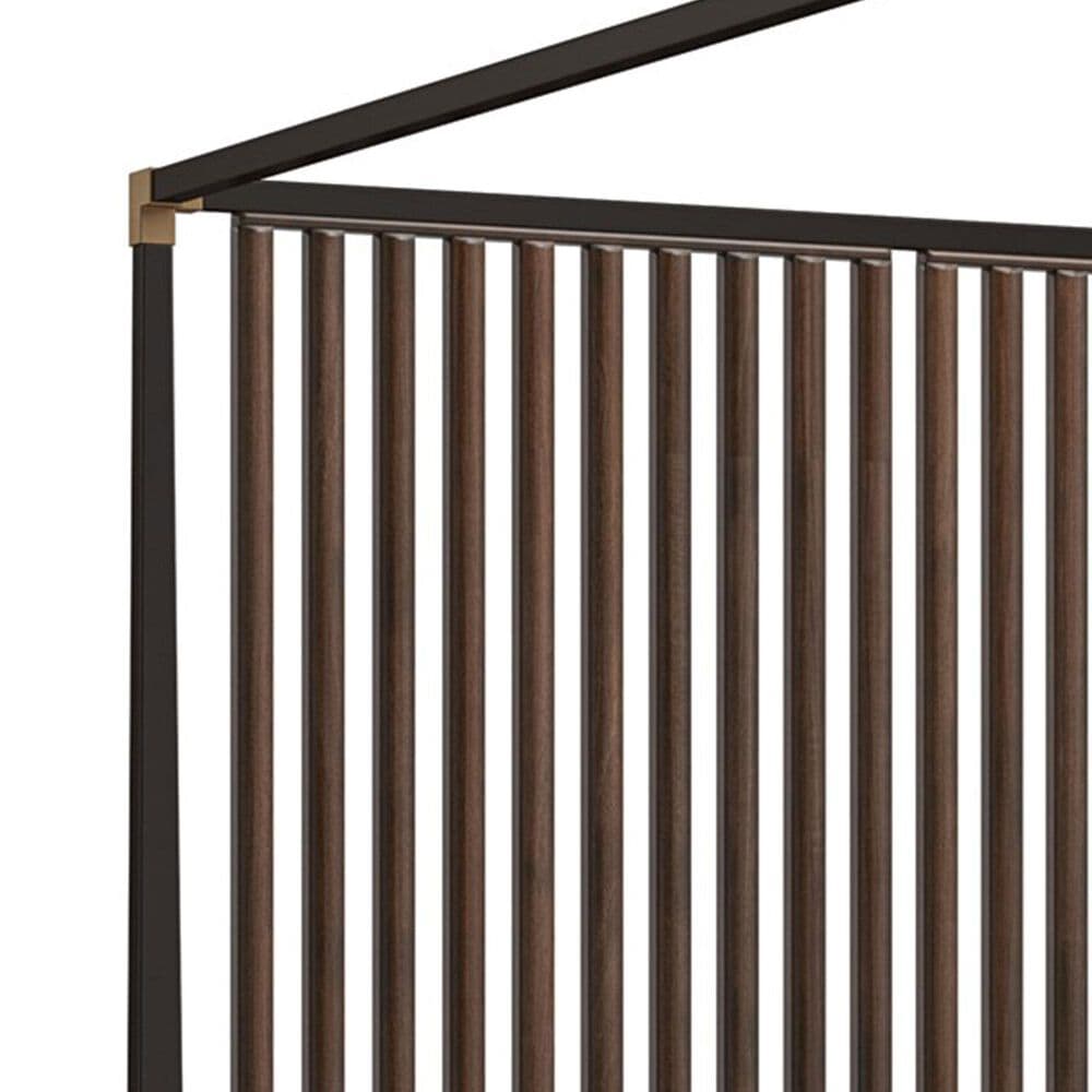 SCHNADIG Pinstripe Capony King Bed in Dark Chocolate and Rich Walnut, , large