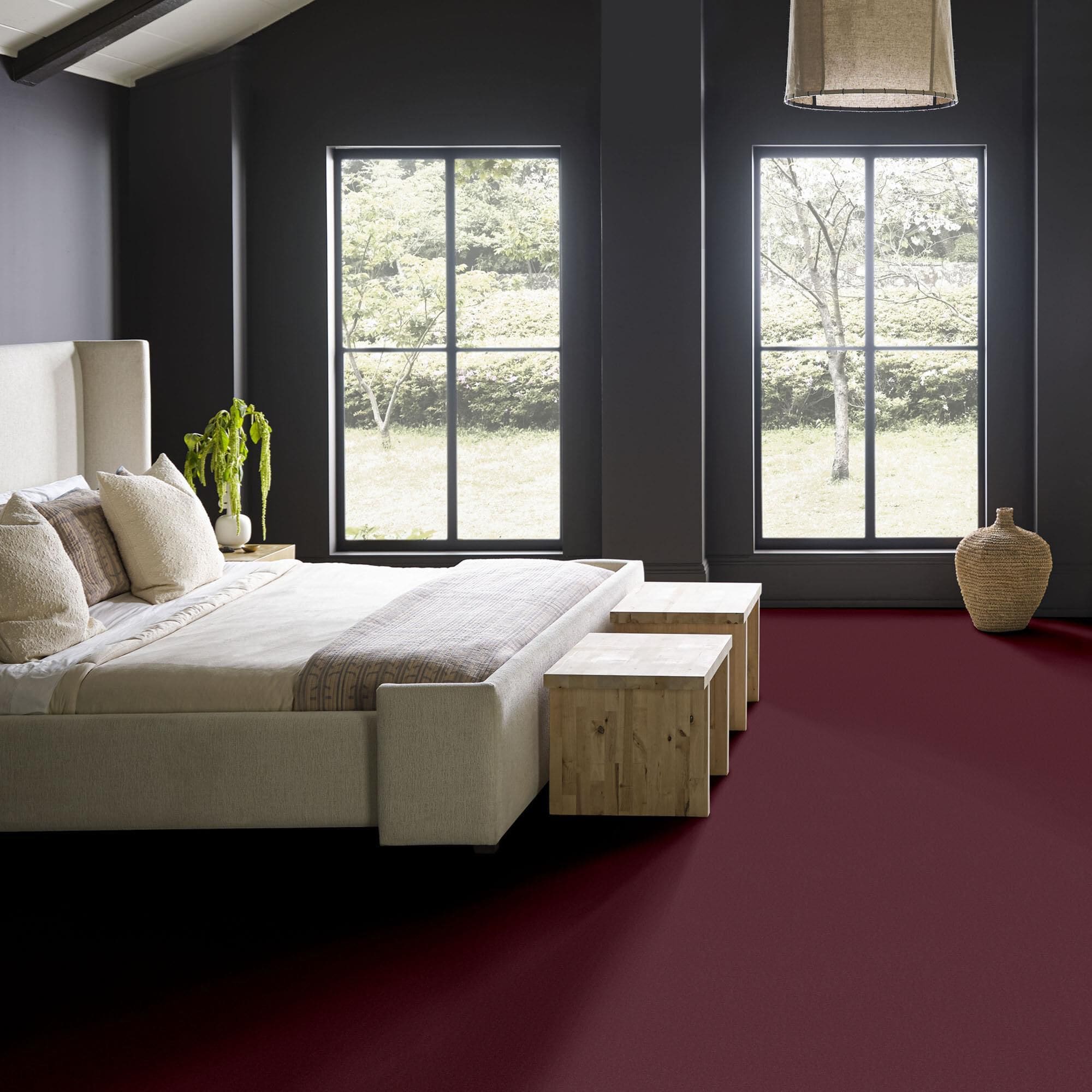 G. Anderson 78 シングルフィン バーガンディ Anderson Tuftex Finery Carpet in Raspberry