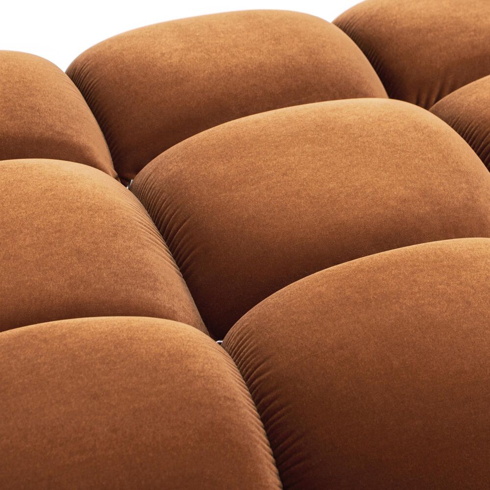 Jennifer Taylor Home Marcel Cocktail Ottoman in Burnt Orange, , large