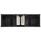 James Martin Vanities Brittany 72" Double Bathroom Vanity in Black Onyx with 3 cm Parisien Bleu Quartz Top and Rectangular Sinks, , large
