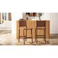 Jennifer Taylor Home Andre 26" Counter Stool with Pecan Brown Cushion in Natural Brown, , large