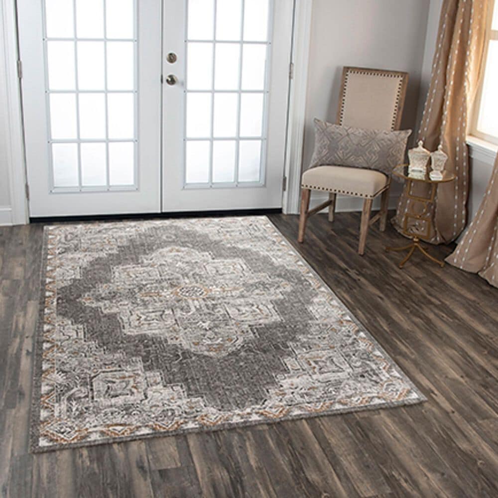 RIZZY Anatolia ANT743 5&#39;2&quot; x 7&#39;9&quot; Light Gray Area Rug, , large