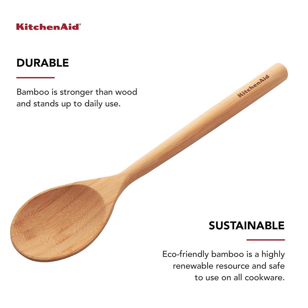 KitchenAid Basting Spoon in Bamboo, , large