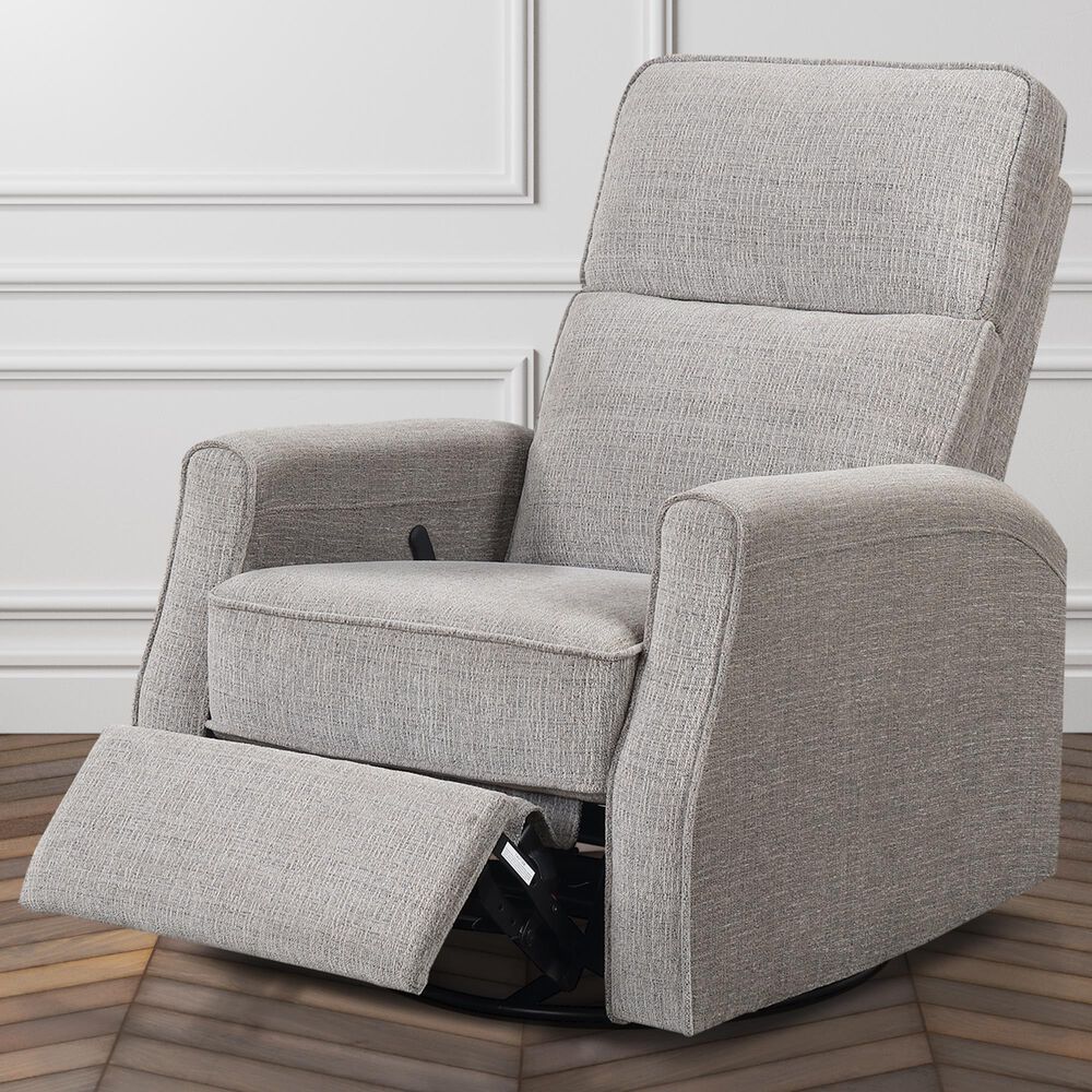 Emerald Home Furnishings Tabor Manual Swivel Glider Recliner in Beige, , large