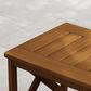 HOMLUX Patio Coffee Table with X Leg in Teak Oil, , large