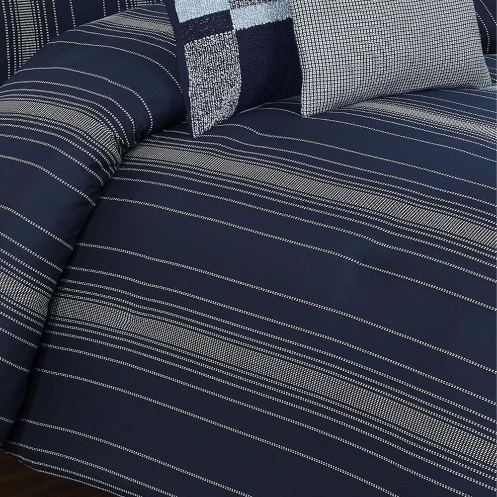 BCP Home Harper Navy 3PC King Comforter Set, , large