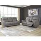 Ashley 5Z-Comfort Power Reclining Sofa and Loveseat Set in Coin, , large