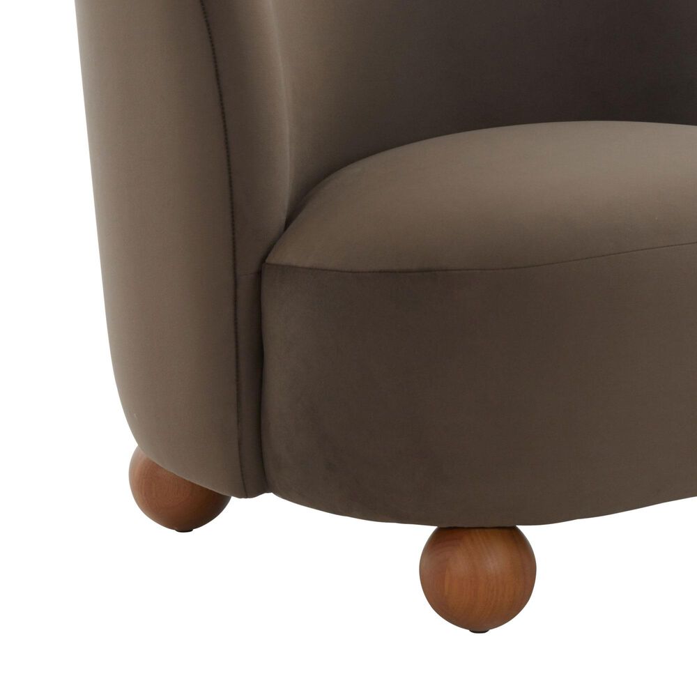 Safavieh Rodolfo Accent Chair in Dark Brown, , large