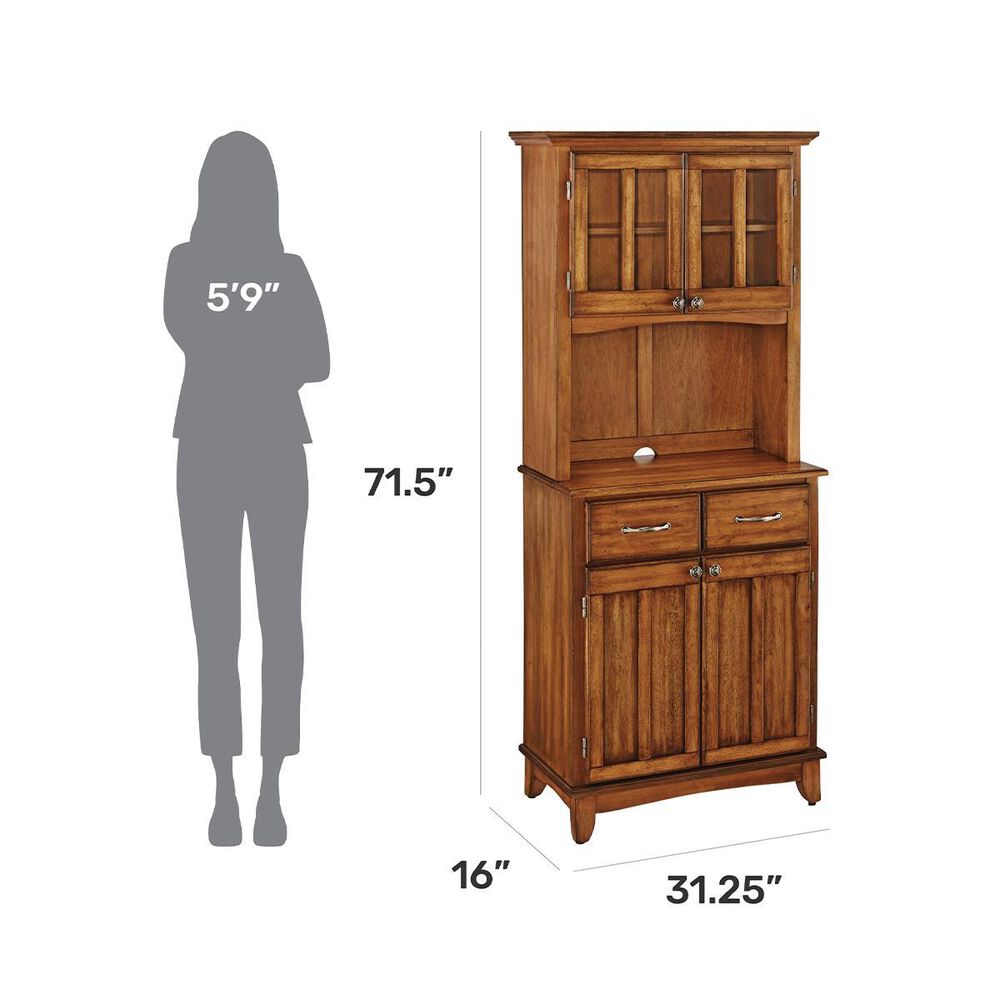 Homestyles Buffet of Buffets Server and Hutch in Cottage Oak, , large