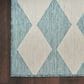 Nourison Positano Geometric Aqua 8" x 10" Indoor/Outdoor Area Rug, , large