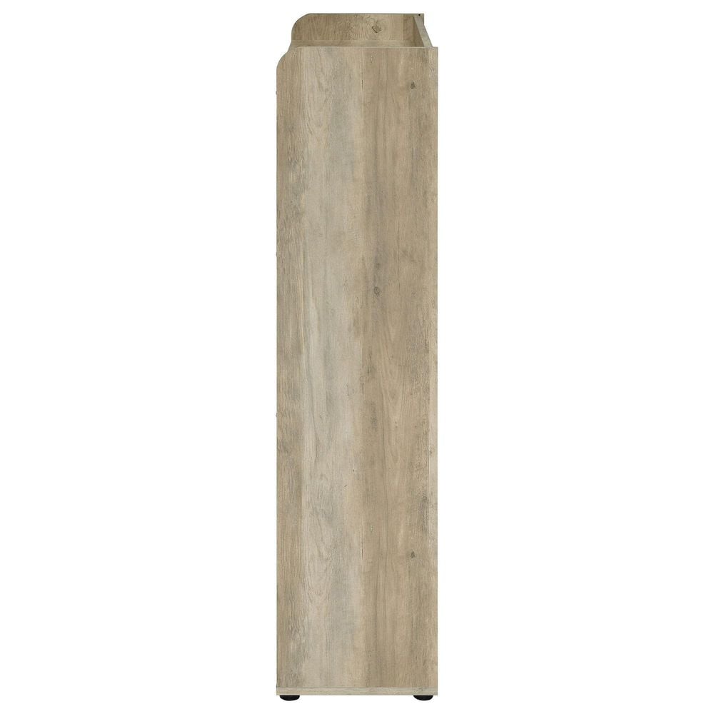 Coaster Denia 3-Tier Shoe Cabinet in Antique Pine and White, , large