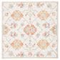Safavieh Micro-Loop 5" Square Silver and Red Area Rug, , large