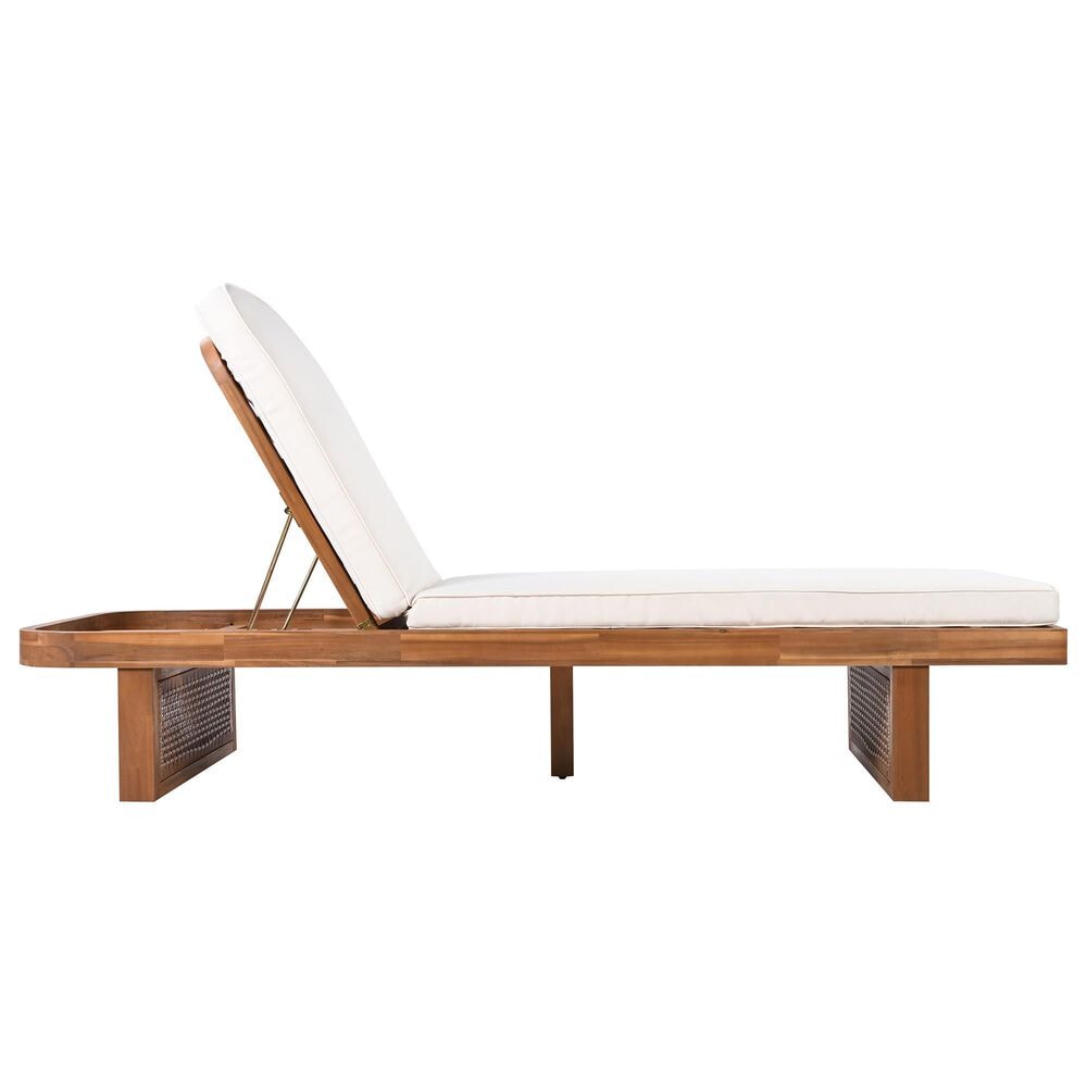 Hearth and Haven Outdoor Lounge Chair in White, , large