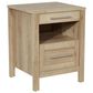 Valor Living Stonebrook 1-Drawer Nightstand with 2 USB Ports in Canyon Oak, , large