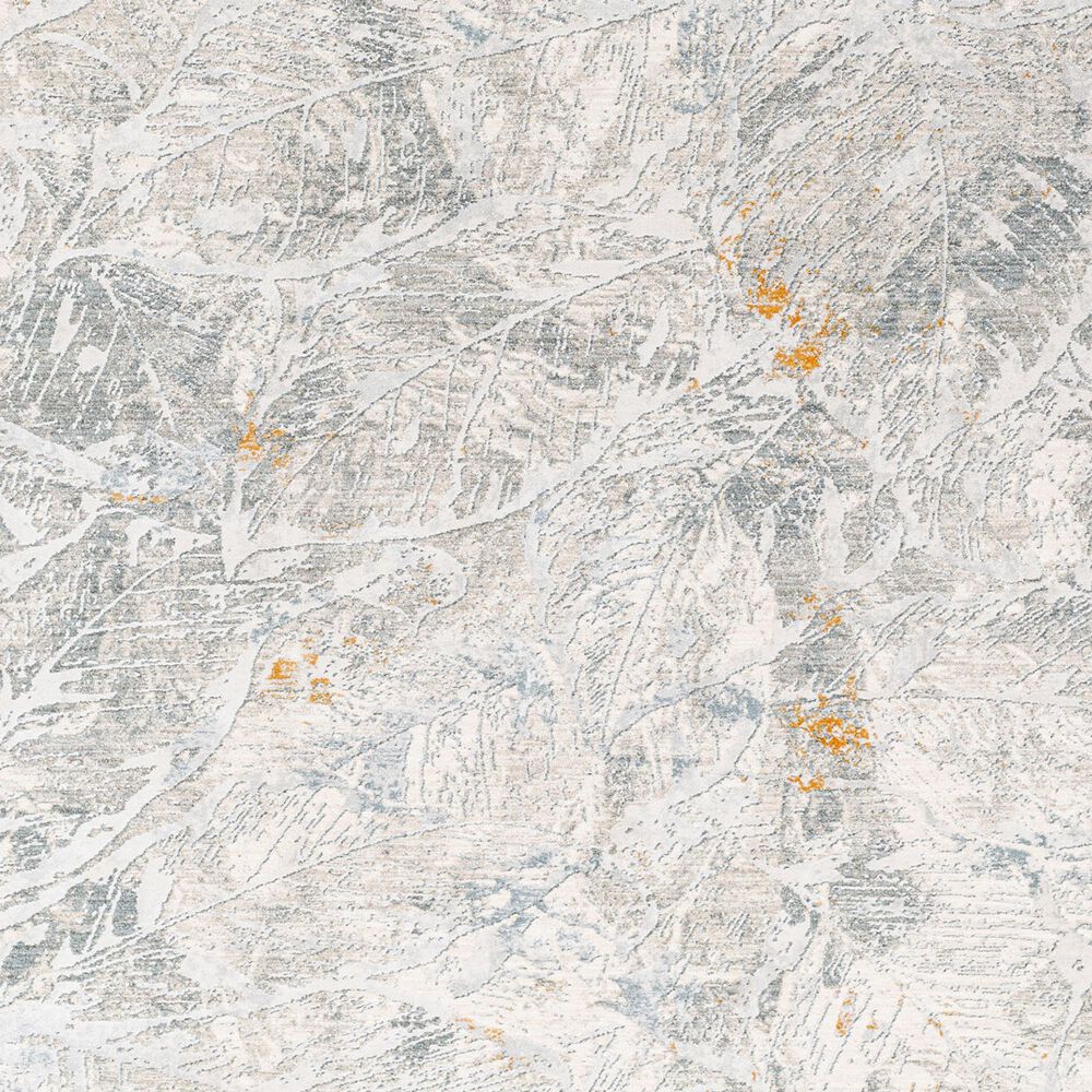 Surya Dresden DRE-2317 White, Medium Gray, Light Slate, Gray, Denim and Mustard 9&#39; x 12&#39;2&quot; Area Rug, , large