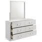 New Heritage Europa 5 Piece Wood Queen Panel Bedroom Set with Chest and Nightstand in White, , large