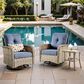 HOMLUX 3-Piece Patio Conversation Set in Denim Blue, , large
