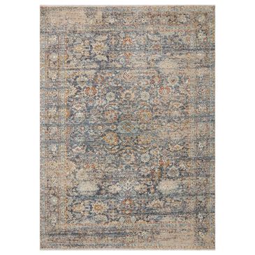 Angela Rose Blake 11"6" x 15"7" Navy and Multicolor Area Rug, , large