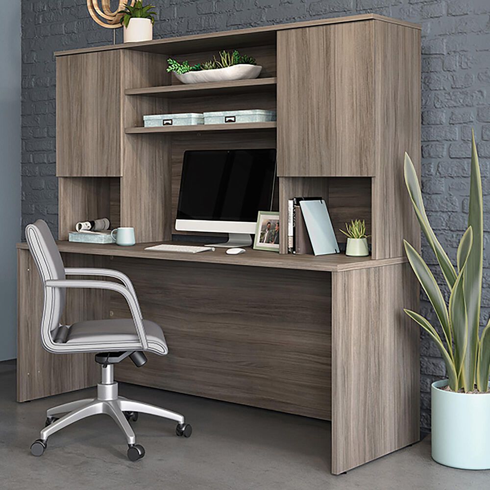 Sauder Affirm Desktop Hutch in Hudson Elm, , large