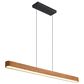 Golden Lighting Silva 1-Light Pendant in Black and Walnut, , large