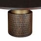 Home Trends & Design Santa Cruz 60" Round Dining Table in Brown and Antique Bronze - Table Only, , large