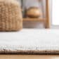 Safavieh Micro-Loop MLP476M 4" x 6" Ivory and Blue Area Rug, , large