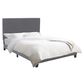 CorLiving Twin Upholstered Platform Bed in Gray, , large