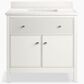 Kohler Malin 36" Single Bathroom Vanity in White with 3 cm White Quartz Top and Rectangular Sink, , large