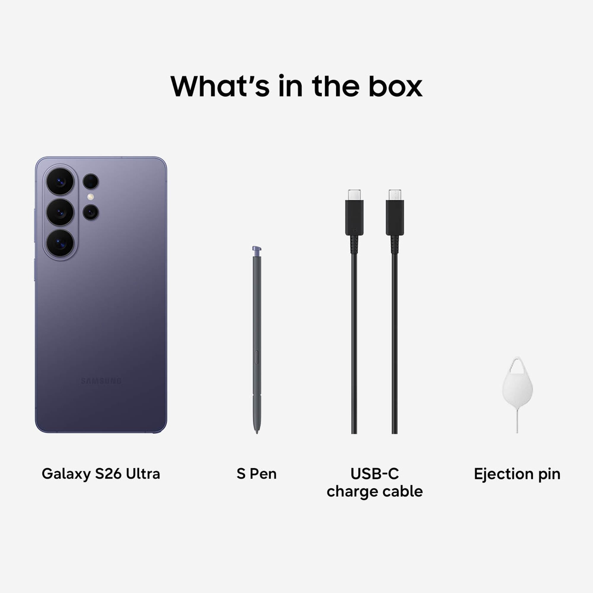 Samsung Galaxy S26 Ultra 256GB (Unlocked) - Cobalt Violet