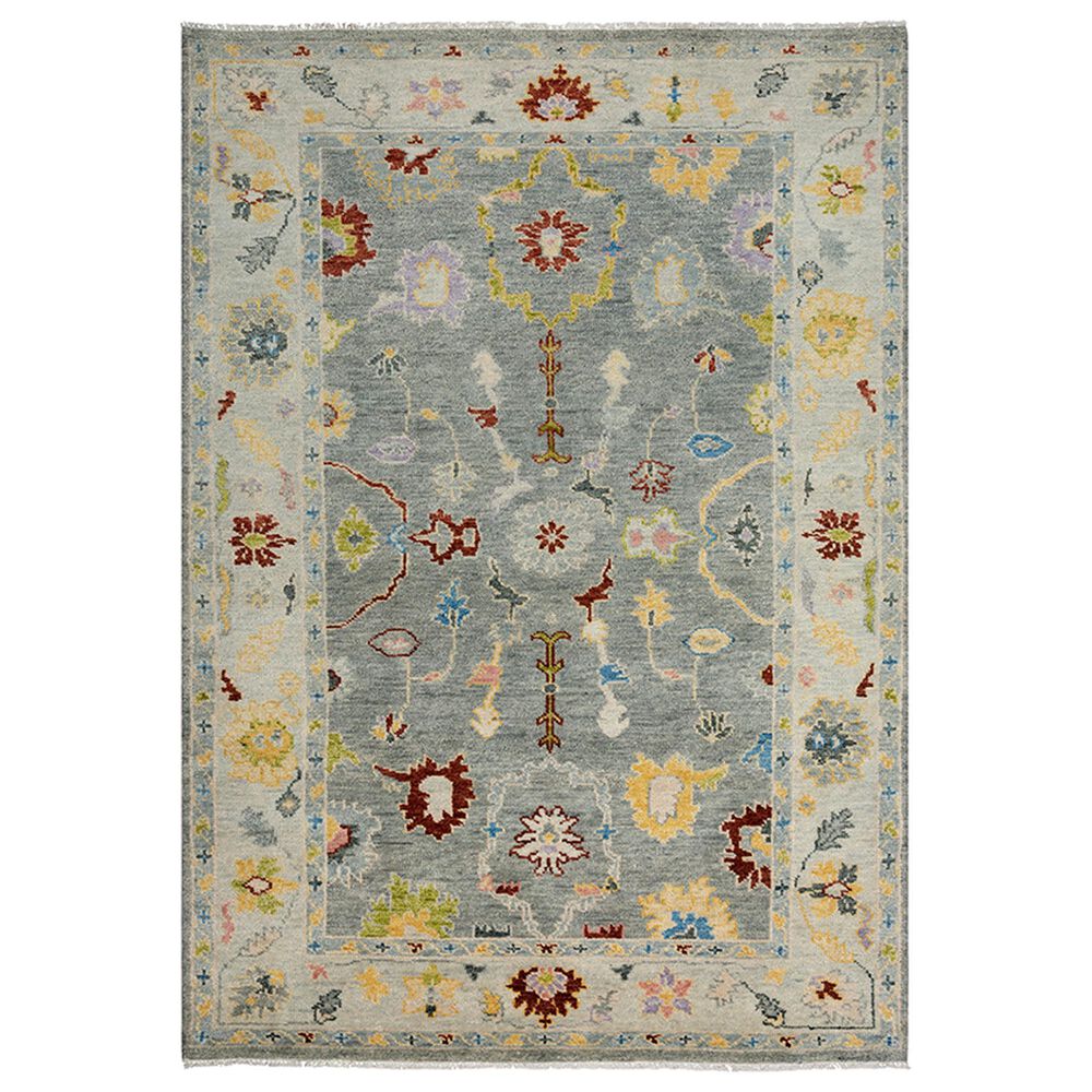RIZZY Envision Scrolls Bulbs 10" x 14" Gray and Beige Area Rug, , large