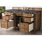 James Martin Vanities Brittany 60" Single Bathroom Vanity in Saddle Brown with 3 cm Charcoal Soapstone Quartz Top and Rectangular Sink, , large