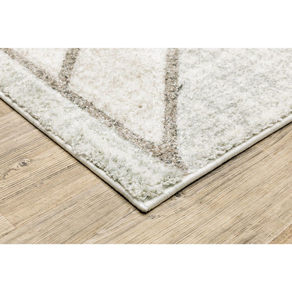 Oriental Weavers Cambria Geometric Shape 1&#39;10&quot; x 7&#39;6&quot; Grey Runner, , large