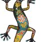Maple and Jade 32" x 15" Lizard Outdoor Wall Decor in Yellow, Green and Blue, , large