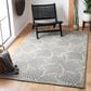 Safavieh Micro-Loop Geometric 6" x 9" Grey and Ivory Area Rug, , large