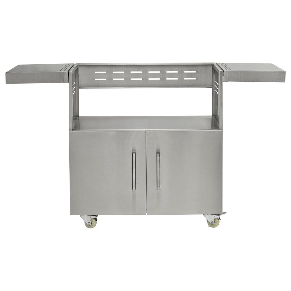 Coyote Outdoor 36&quot; Charcoal Grill Cart in Stainless Steel, , large