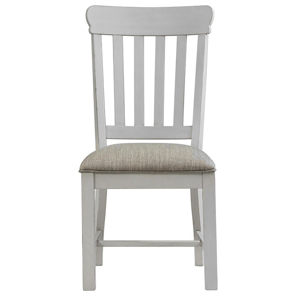 Hawthorne Furniture Drake 7-Piece Rectangular Dining Set in Rustic White and French Oak, , large