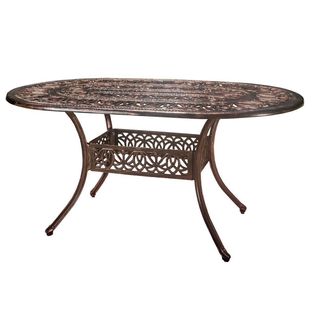 Noble House Tucson Patio Dining Table in Shiny Copper, , large