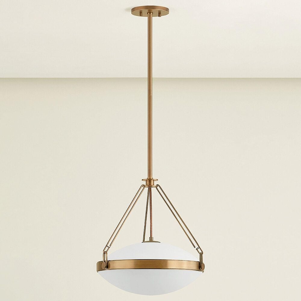 Troy Lighting Kade 16" 1-Light Pendant in Patina Brass, , large