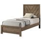 Crown Mark Valor 3-Piece Twin Bedroom Set in Light Brown, , large