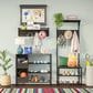 RiverRidge Home Afton 4-Hook Wall Shelf in Dark Weathered Woodgrain and Black, , large