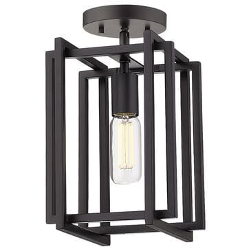Golden Lighting Tribeca Semi-Flush in Matte Black, , large