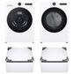 LG Front Load Washer and Gas Dryer with Pedestal in White, , large