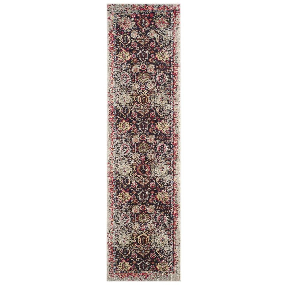 Safavieh Monaco MNC206G-28 2&#39;2&quot; x 8&#39; Grey/Multi Runner, , large