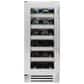 True Residential 3.1 Cu. Ft. Undercounter Wine Cabinet with Left Hinge and Glass Door in Stainless Steel, , large